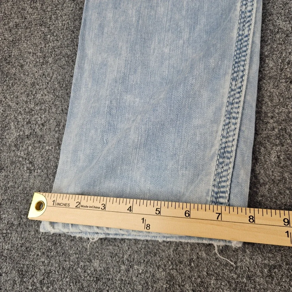 BKE Ryan Straight Leg Light Wash Denim Jeans Mens 34R Blue Cotton Blend